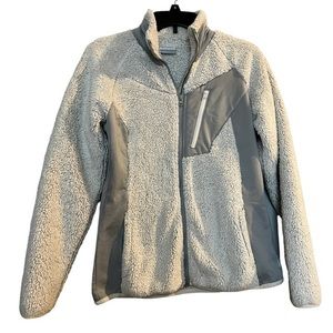 Columbia Teddy‎ Fleece Zipper Jacket gray size S